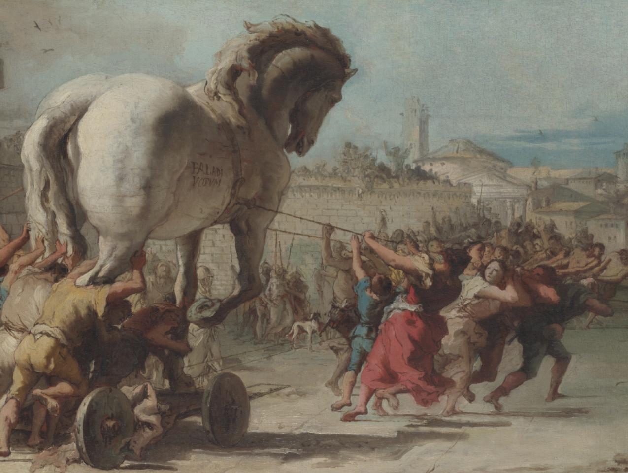 The Procession of the Trojan Horse in Troy