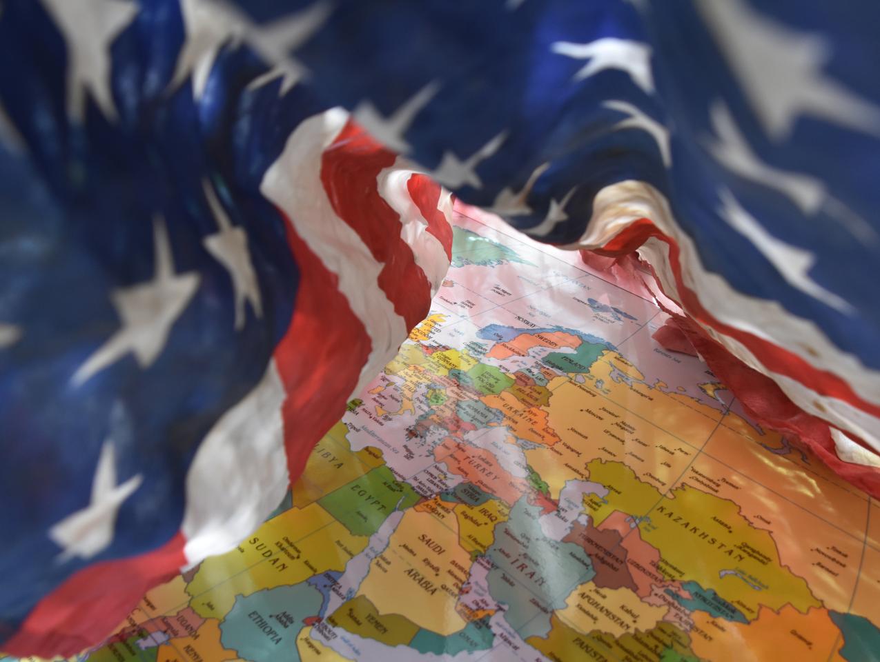 US Flag Foreign Policy    image