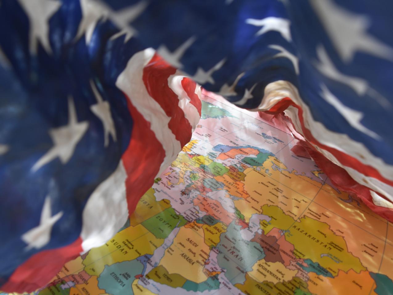 US Flag Foreign Policy    image