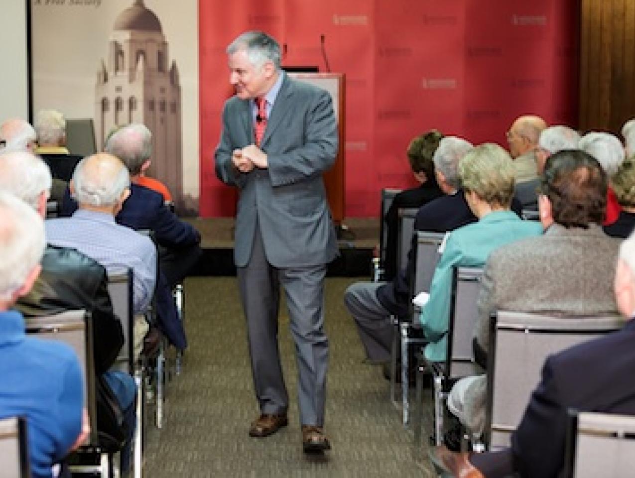 Stephen Kotkin, Princeton professor and Hoover research fellow, discusses his new Stalin biography in Stauffer auditorium