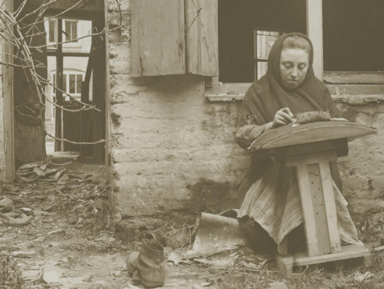 Photograph of woman in Belgium