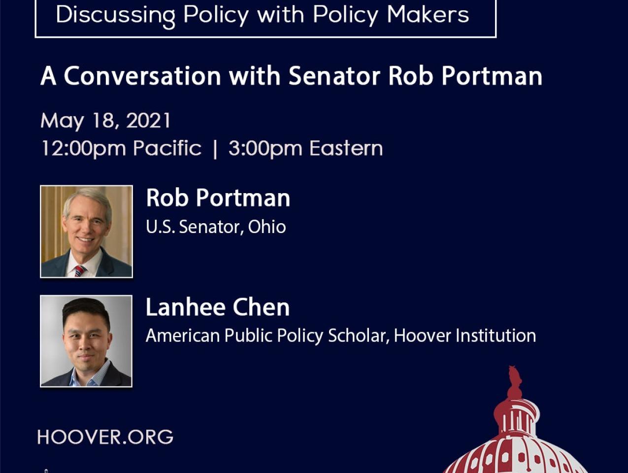 Image for A Conversation With Senator Rob Portman 