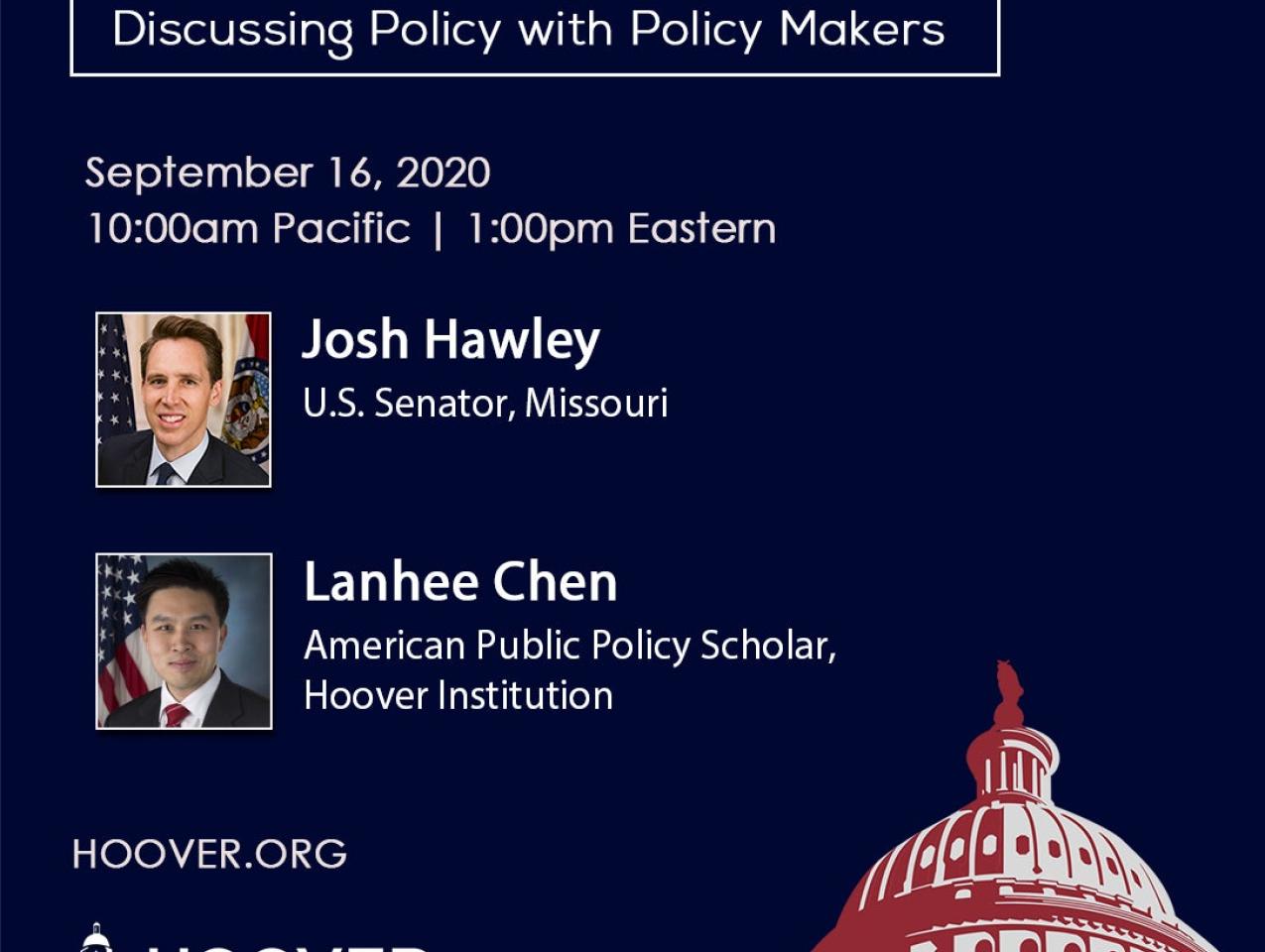 Image for A Conversation With Senator Hawley