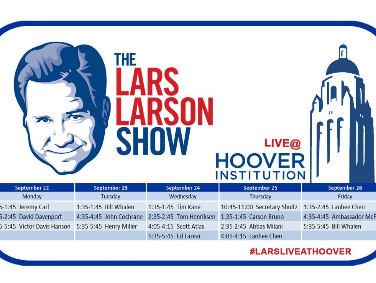 Image for Lars Larson Show Broadcasting Live from Hoover