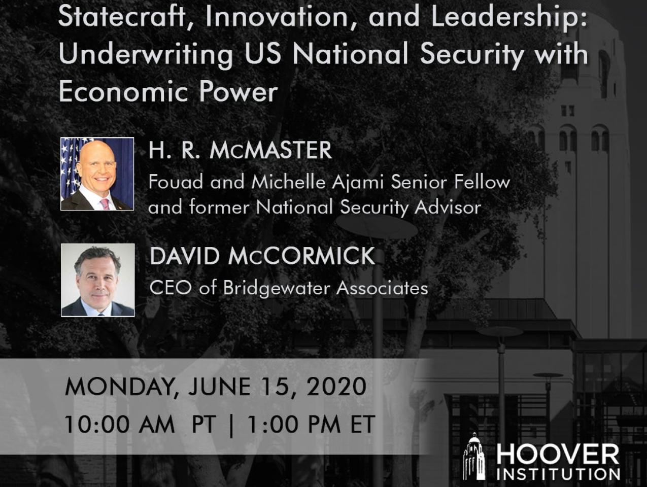 Image for Statecraft, Innovation, And Leadership: Underwriting US National Security With Economic Power