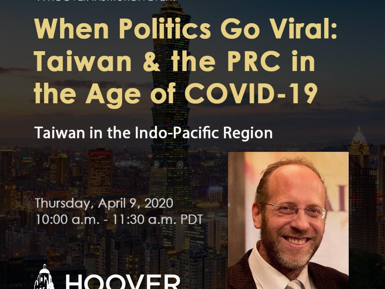 Image for J. Michael Cole: When Politics Go Viral Taiwan & The PRC In The Age Of COVID-19