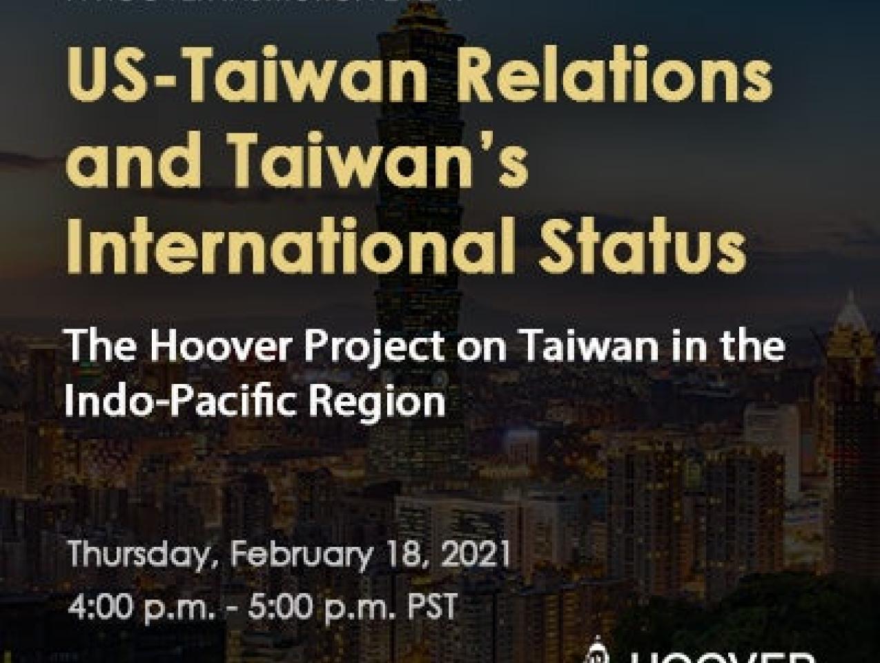 Image for US-Taiwan Relations And Taiwan’s International Status