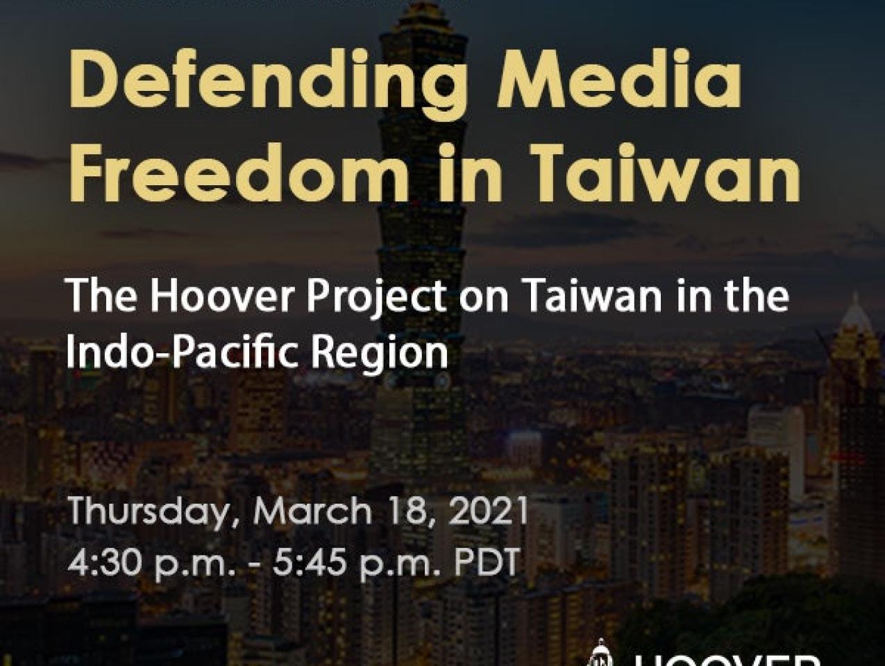 Image for Defending Media Freedom In Taiwan