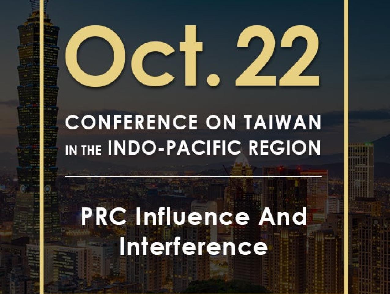 Image for PRC Influence And Interference | 2020 Conference On Taiwan In The Indo-Pacific Region