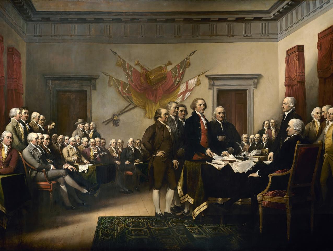 declaration of independence  by john trumbull image