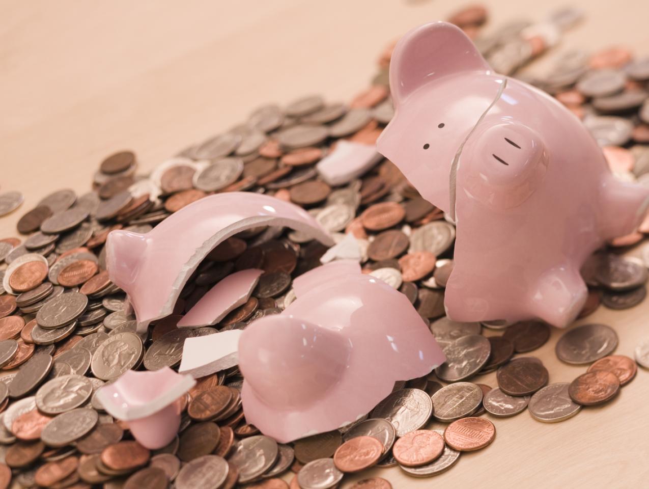 Broken Piggy Bank