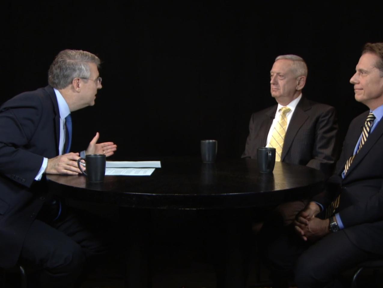 Hoover fellow Peter Robinson interviews Jim Hake and General Jim Mattis