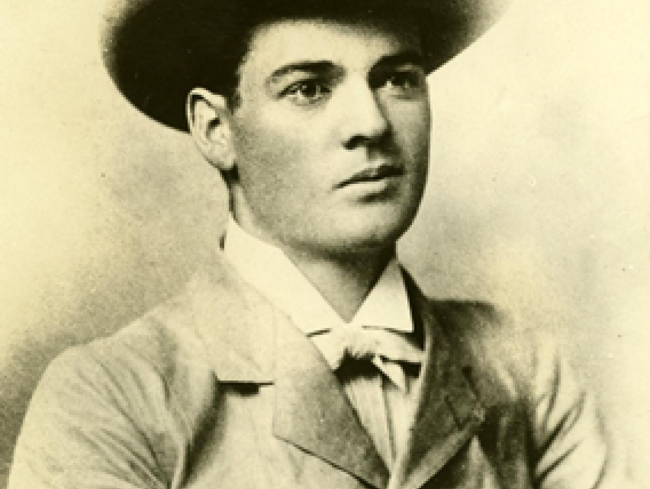 Herbert Hoover poses for his portrait at a studio in Perth, Western Australia