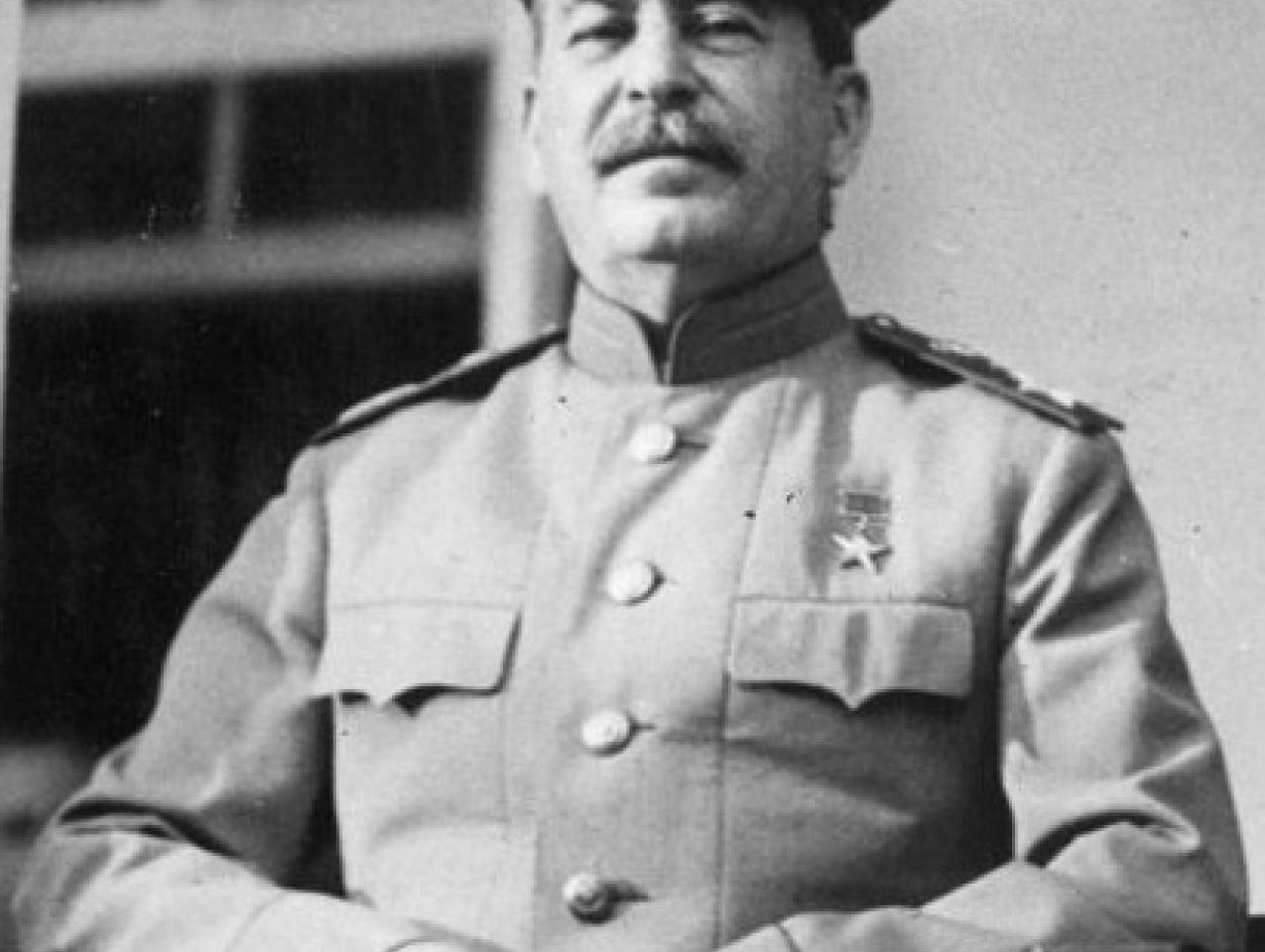 Stalin at the Tehran Conference in 1943.