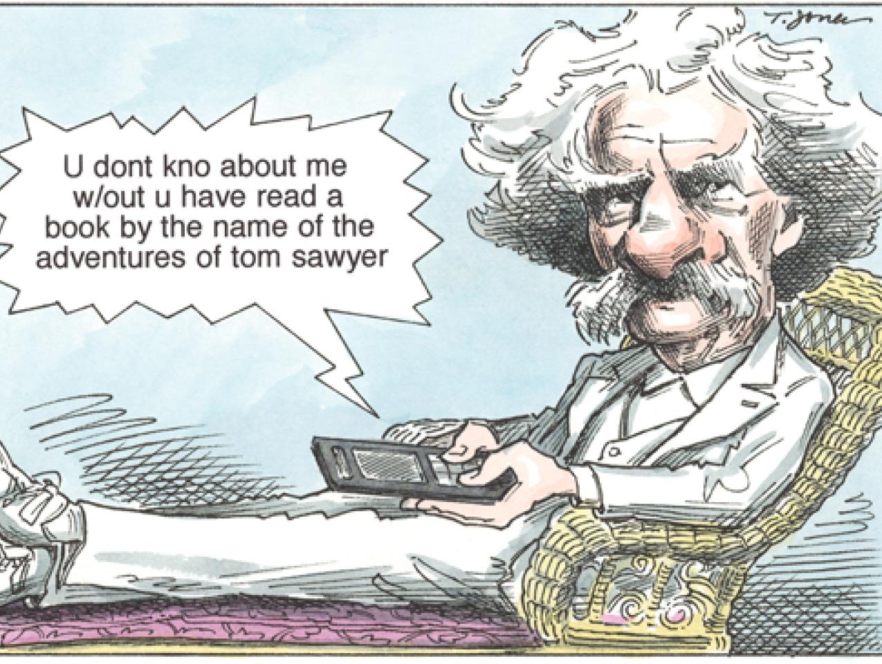 All Twitter, No Twain