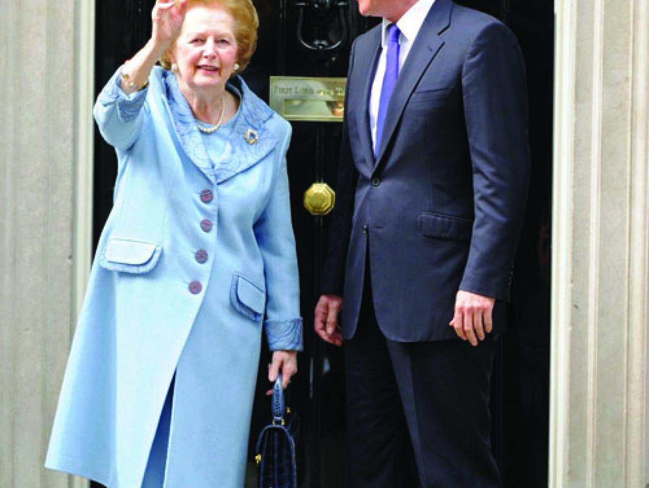 Margaret Thatcher and David Cameron