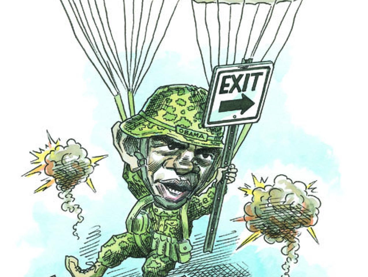 man in parachute