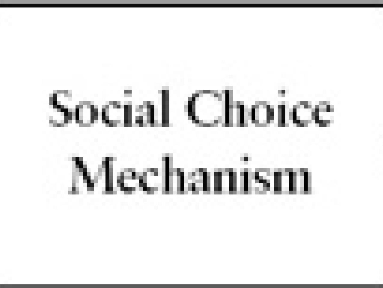 Nomination process can be understood as a social choice mechanism
