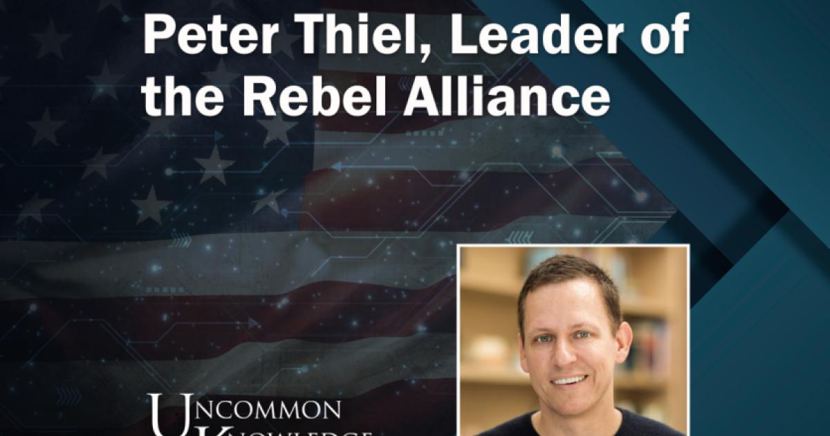 Peter Thiel, Leader of the Rebel Alliance