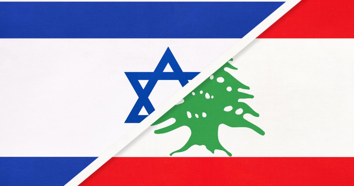  Lebanon/Israel flags