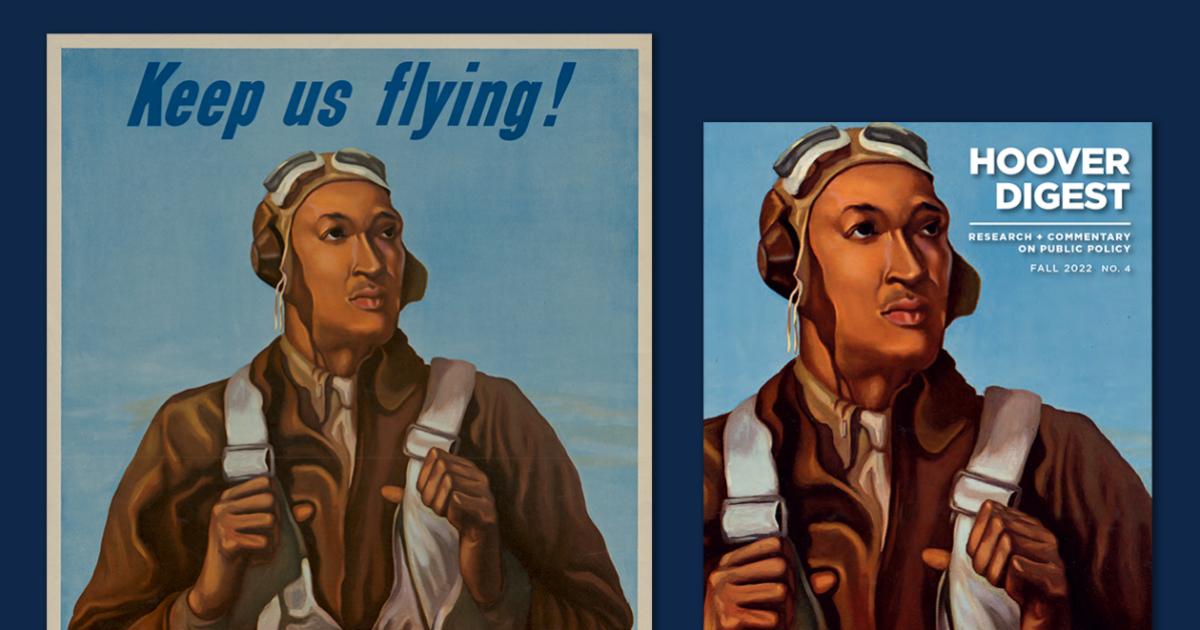 Comparison of Poster US 7434 and Hoover Digest cover