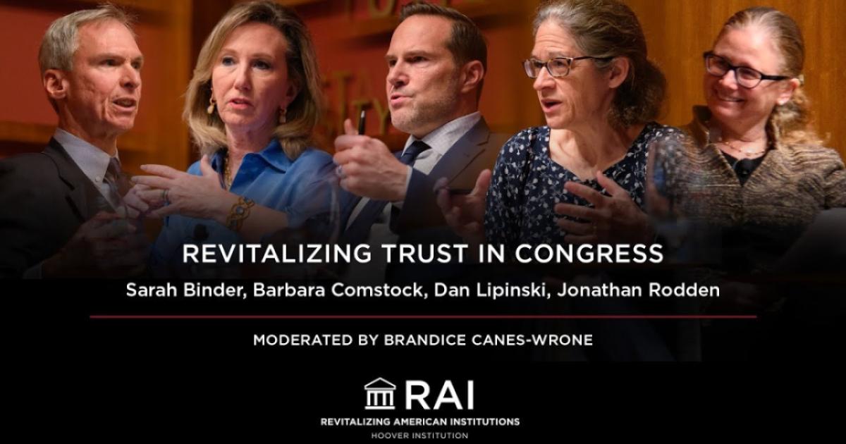 Revitalizing Trust in Congress