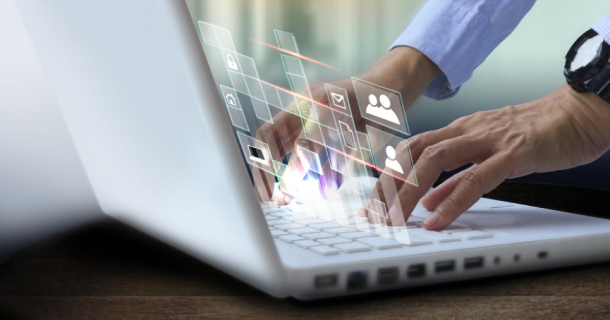 Person checking on facts on a computer