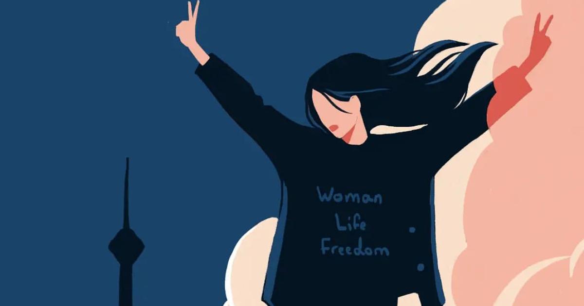  "Woman Life Freedom" - a poster by baharillu. © @baharillu 