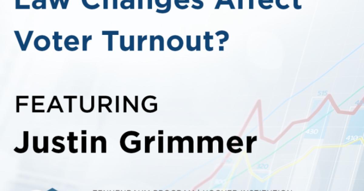 How Much Do Election Law Changes Affect Voter Turnout? Featuring Justin Grimmer