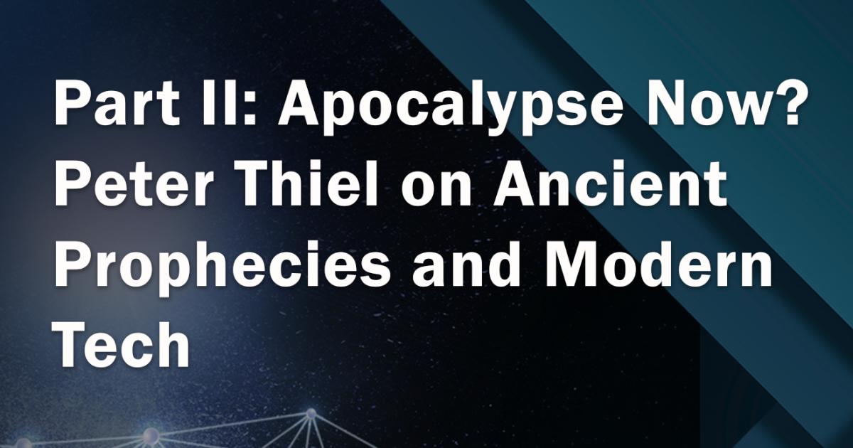 Uncommon Knowledge | Peter Thiel