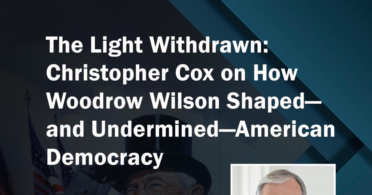 Uncommon Knowledge, Christopher Cox, SEC Chairman