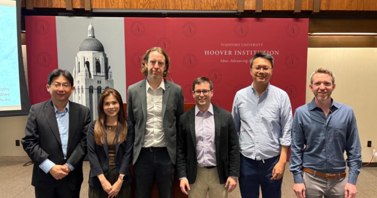 Workshop on Modern China and Taiwan speakers (left to right): Hsiao-ting Lin, Florence Mok, David Brophy, Matthew Lowenstein, James Lin, and Joshua Freeman.