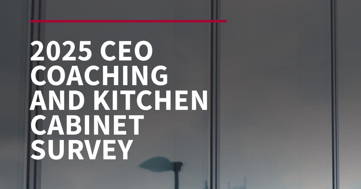 2025 CEO Coaching And Kitchen Cabinet Survey
