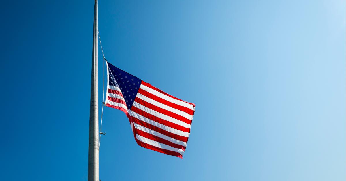 US Flag Half Mast