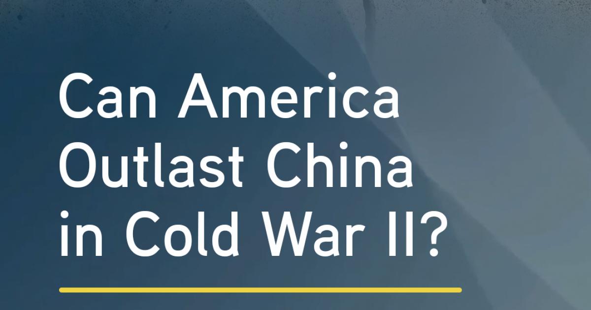 Can America Outlast China in Cold War II? | Niall Ferguson