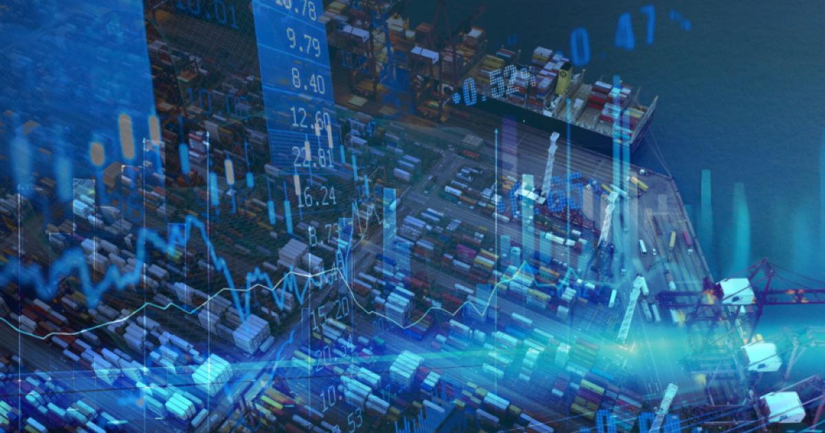 Global Commerce and Business logistics stock photo