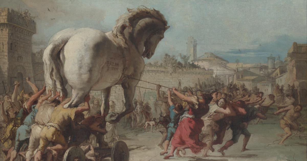 The Procession of the Trojan Horse in Troy
