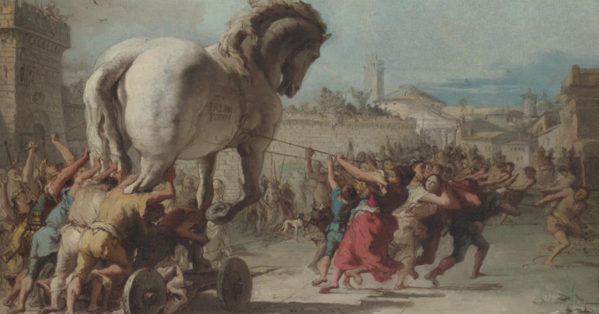 The Procession of the Trojan Horse in Troy