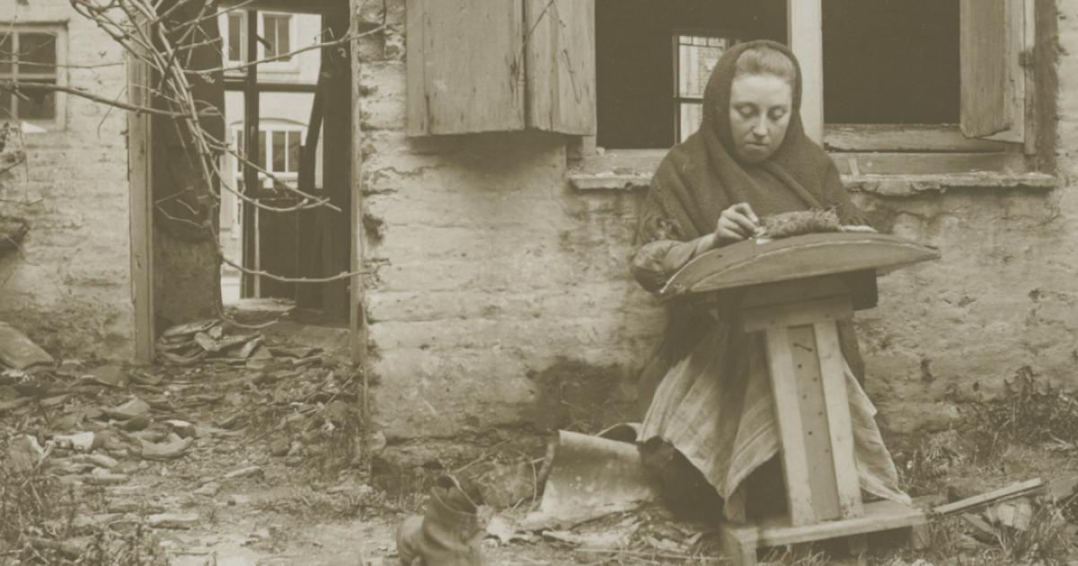 Photograph of woman in Belgium