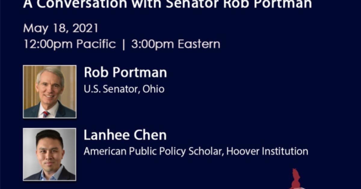 Image for A Conversation With Senator Rob Portman 