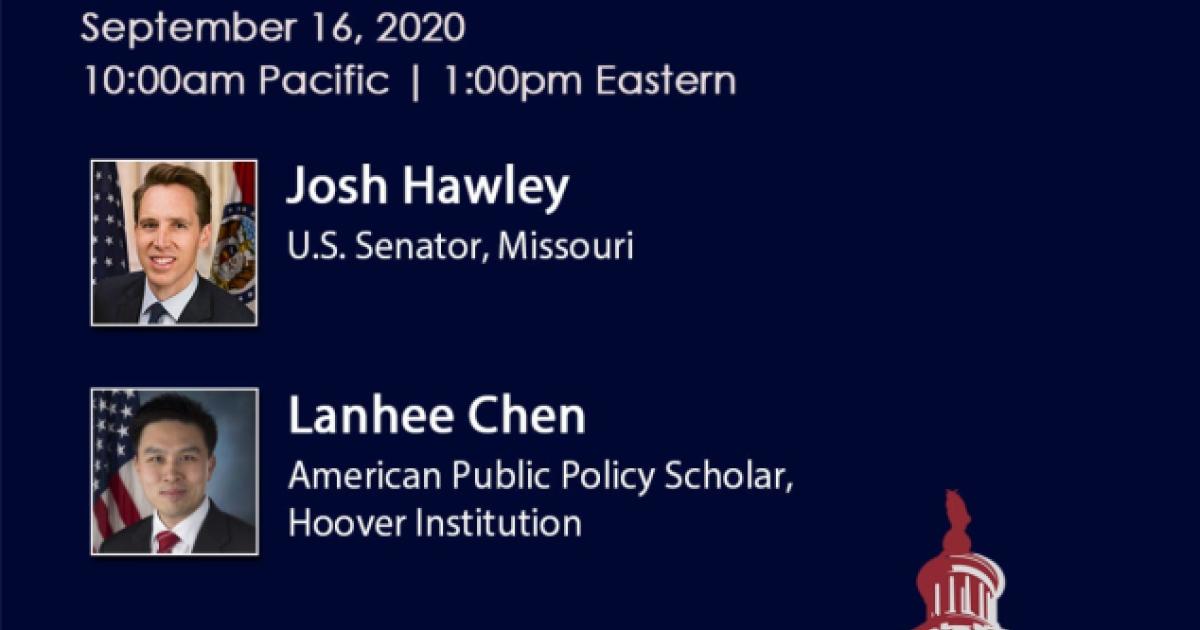 Image for A Conversation With Senator Hawley