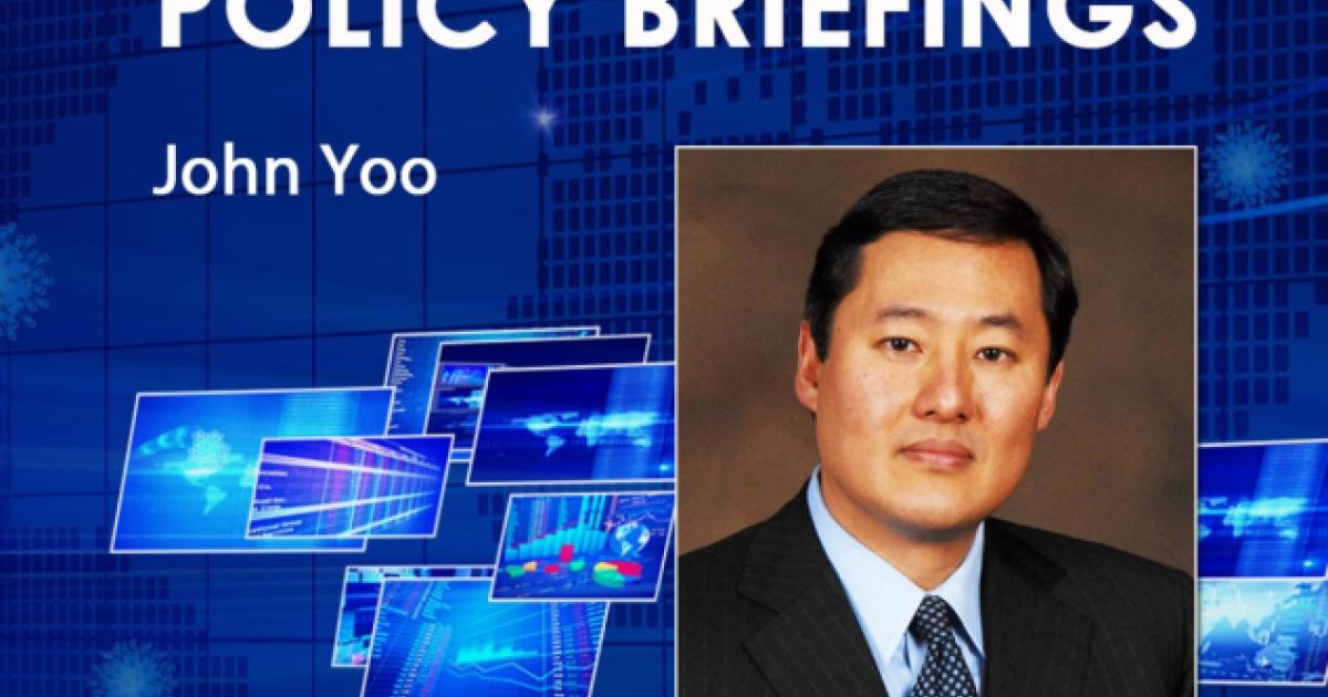 Image for John Yoo: COVID-19 And Federalism 