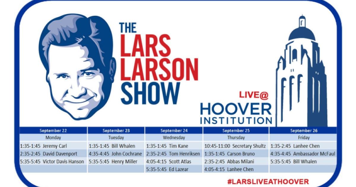 Image for Lars Larson Show Broadcasting Live from Hoover