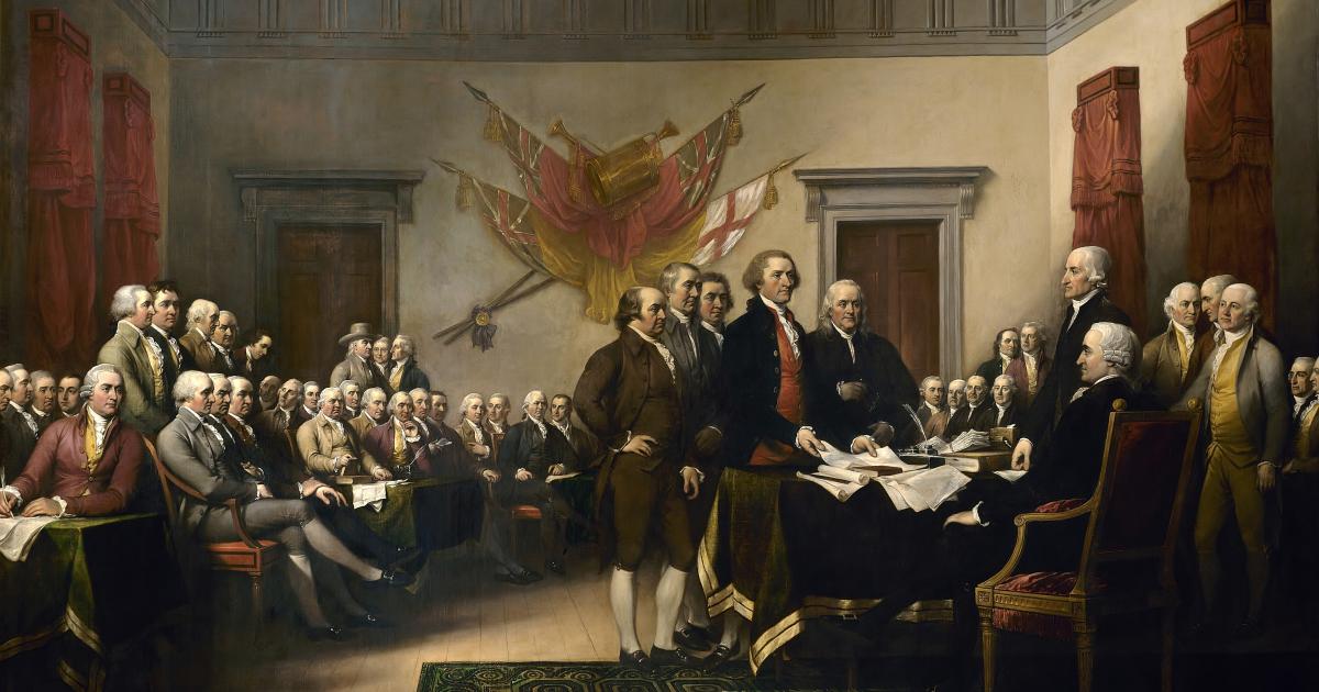 declaration of independence  by john trumbull image