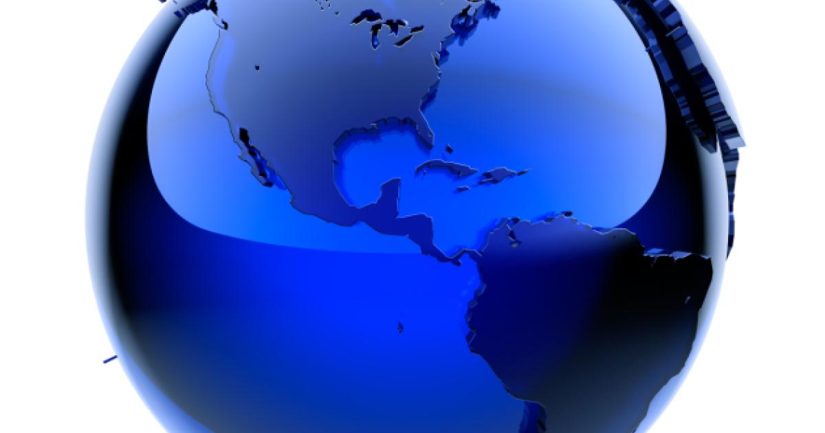 Blue Globe showing US