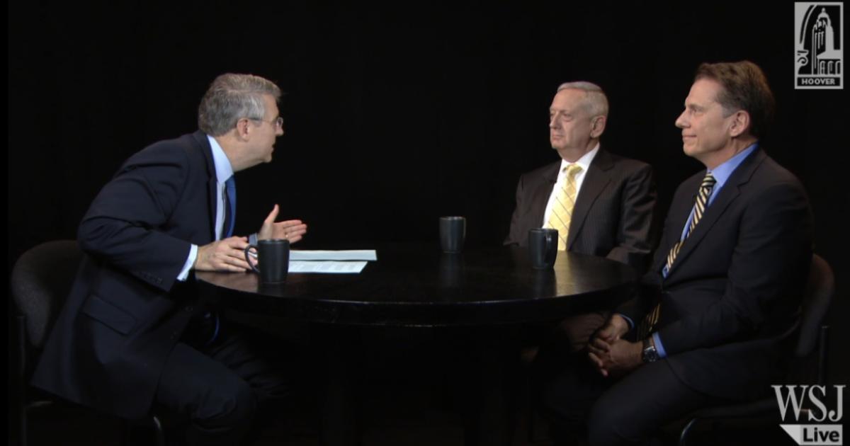 Hoover fellow Peter Robinson interviews Jim Hake and General Jim Mattis