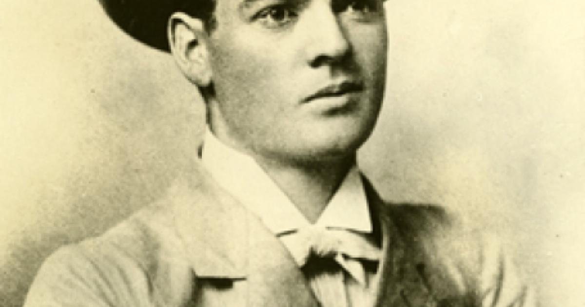 Herbert Hoover poses for his portrait at a studio in Perth, Western Australia