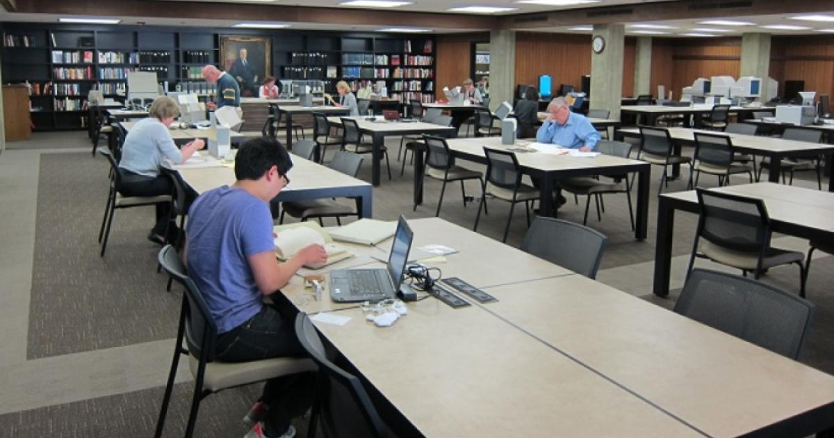 The new archives reading room on April 15, 2014