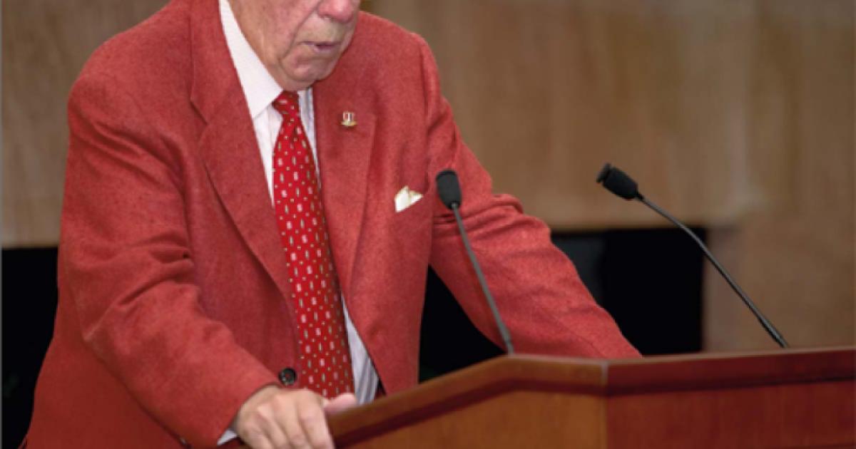 George P. Shultz addresses the Working Group on Global Markets at the Hoover Institution