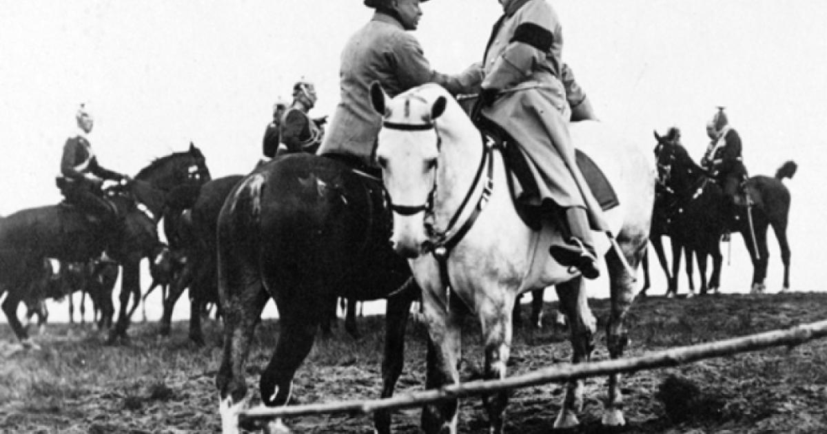 Former president Theodore Roosevelt and Kaiser Wilhelm II